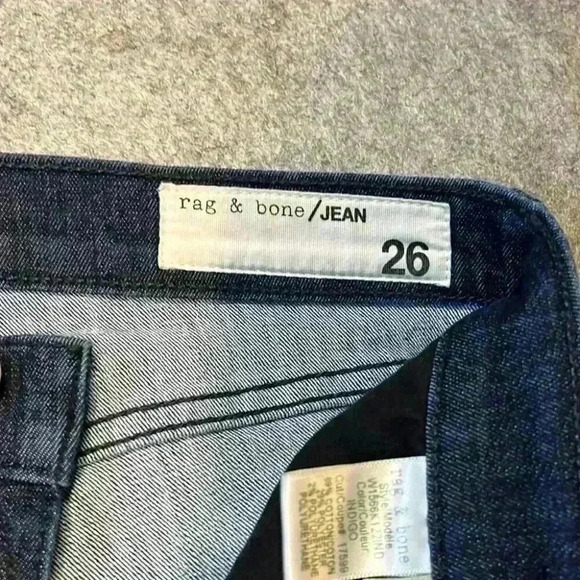 Rag & Bone High Rise Ankle Skinny, Indigo Wash. Size 26. - Picture 9 of 12